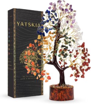 YATSKIA Chakra Crystal Tree –...